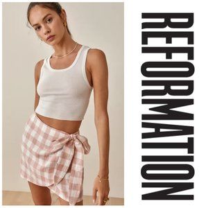 NWT Reformation Sax Skirt